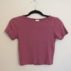 Full Tilt Rose Cropped T-shirt/Baby Tee